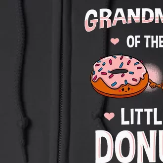 Grandmom Of The Little Donut Gender Reveal Announcement Full Zip Hoodie