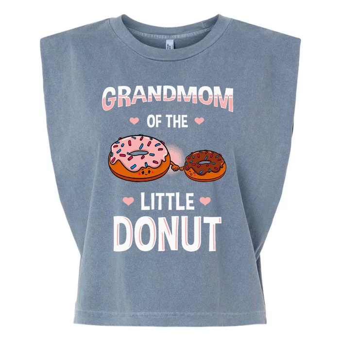 Grandmom Of The Little Donut Gender Reveal Announcement Garment-Dyed Women's Muscle Tee