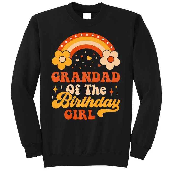 Grandad Of The Birthday Groovy Matching Family Tall Sweatshirt