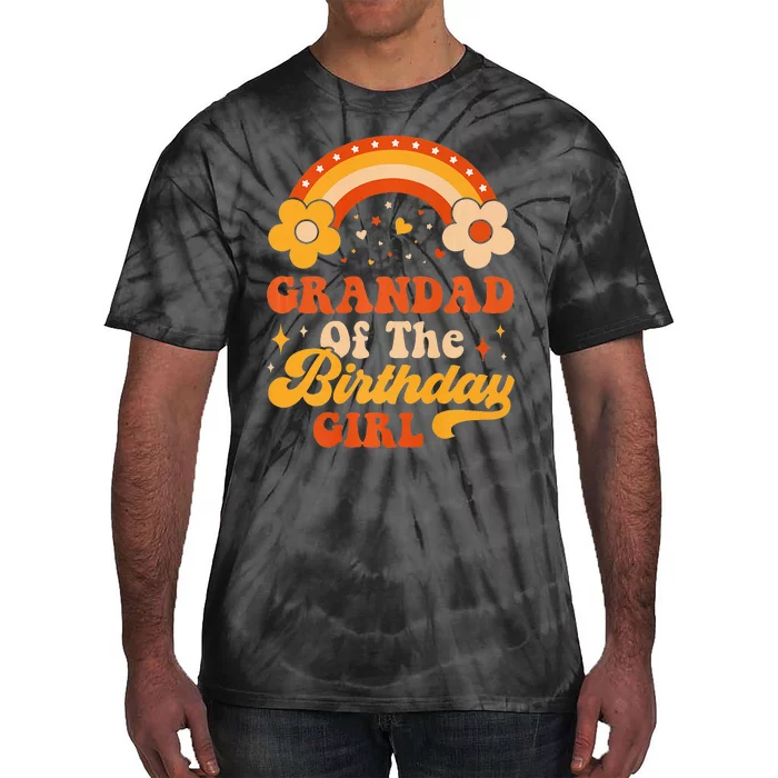 Grandad Of The Birthday Groovy Matching Family Tie-Dye T-Shirt