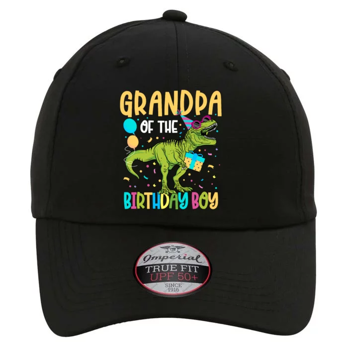 Grandpa Of The Birthday Boy Family Matching Dinosaur Squad The Original Performance Cap