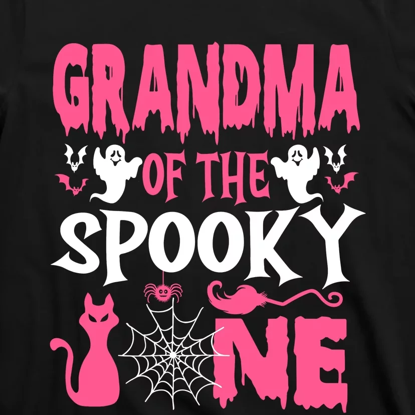 Grandma Of The Spooky One Halloween 1st Birthday Girl T-Shirt