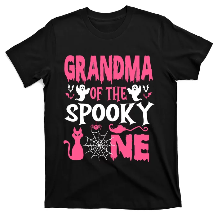 Grandma Of The Spooky One Halloween 1st Birthday Girl T-Shirt