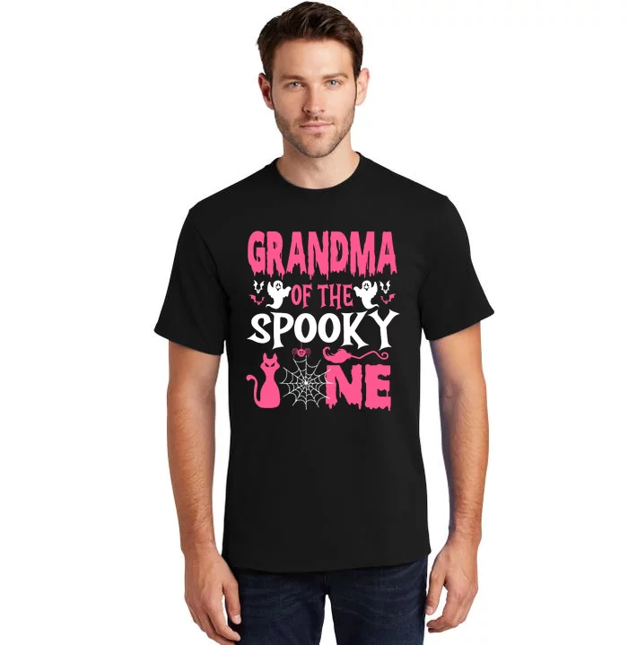 Grandma Of The Spooky One Halloween 1st Birthday Girl Tall T-Shirt