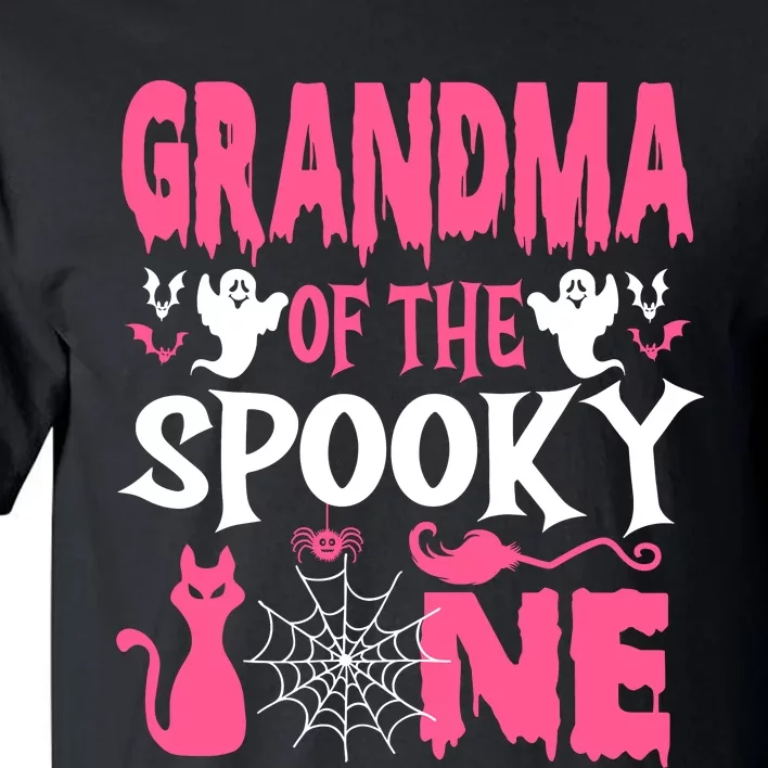 Grandma Of The Spooky One Halloween 1st Birthday Girl Tall T-Shirt