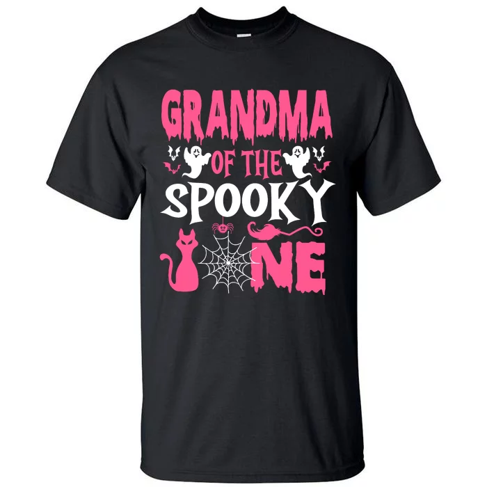 Grandma Of The Spooky One Halloween 1st Birthday Girl Tall T-Shirt