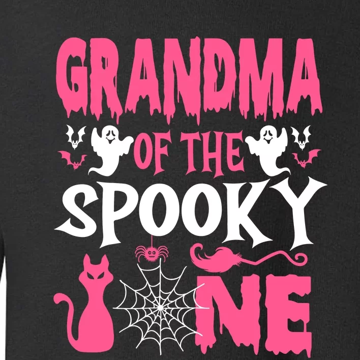 Grandma Of The Spooky One Halloween 1st Birthday Girl Toddler Sweatshirt