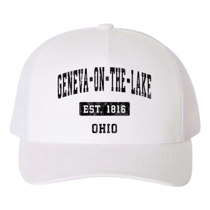 Geneva On The Lake Ohio Oh Vintage Established Sports Established Yupoong Adult 5-Panel Trucker Hat