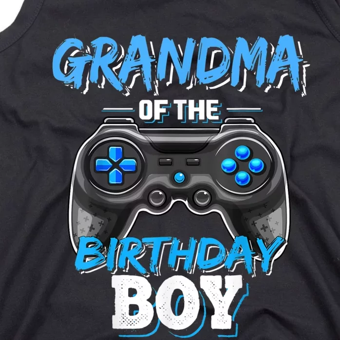 Grandma Of The Birthday Boy Matching Video Game Birthday Tank Top