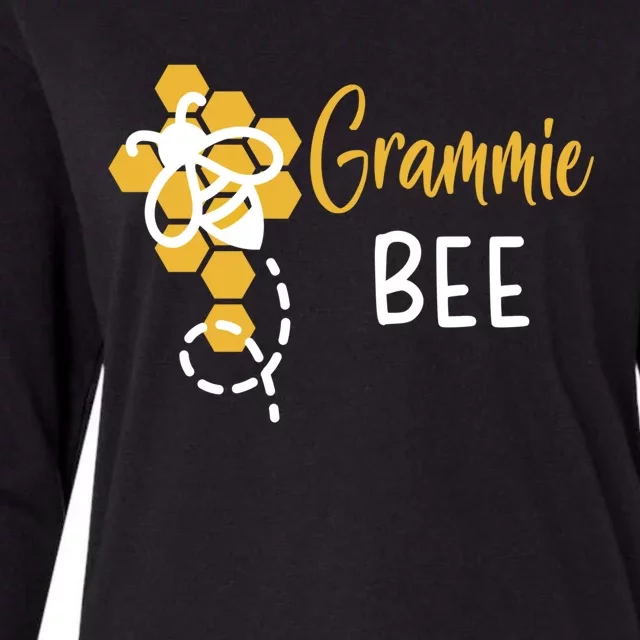 Grammie Of The Bee 1st Birthday Outfit First Bee Day Family Meaningful Gift Womens Cotton Relaxed Long Sleeve T-Shirt