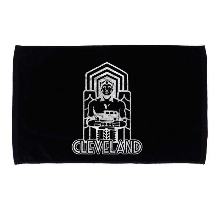 Guardian Of Traffic Bridge Cleveland Microfiber Hand Towel