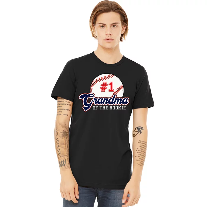 Grandma Of The Rookie Rookie Of The Year Baseball Nana Premium T-Shirt