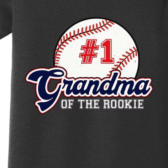 Grandma Of The Rookie Rookie Of The Year Baseball Nana Baby Bodysuit