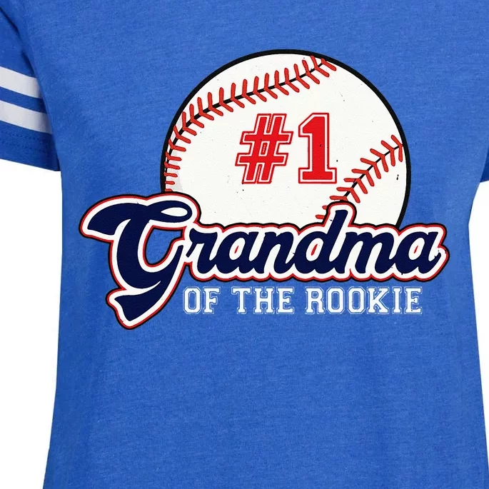 Grandma Of The Rookie Rookie Of The Year Baseball Nana Enza Ladies Jersey Football T-Shirt