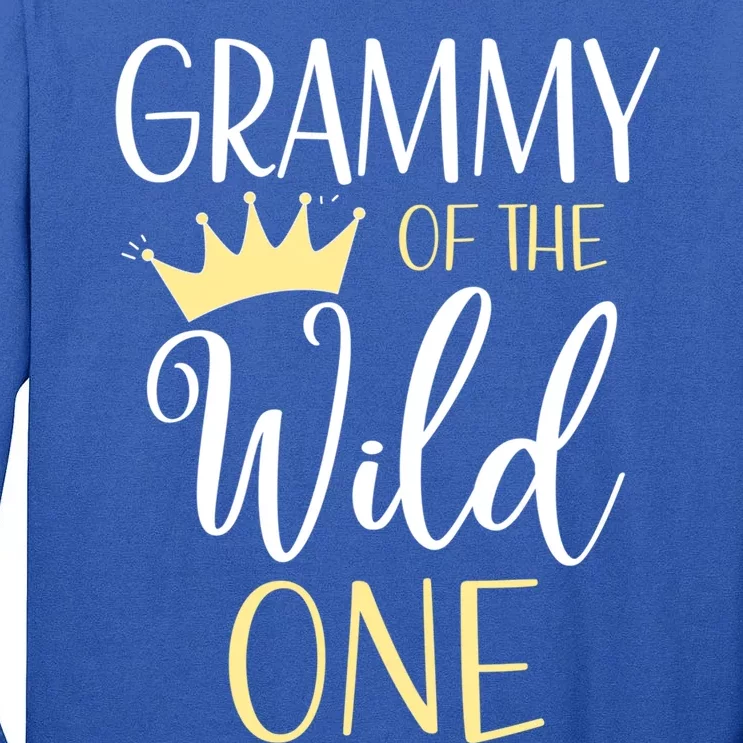 Grammy Of The Wild One First Birthday Matching Family Gift Tall Long Sleeve T-Shirt