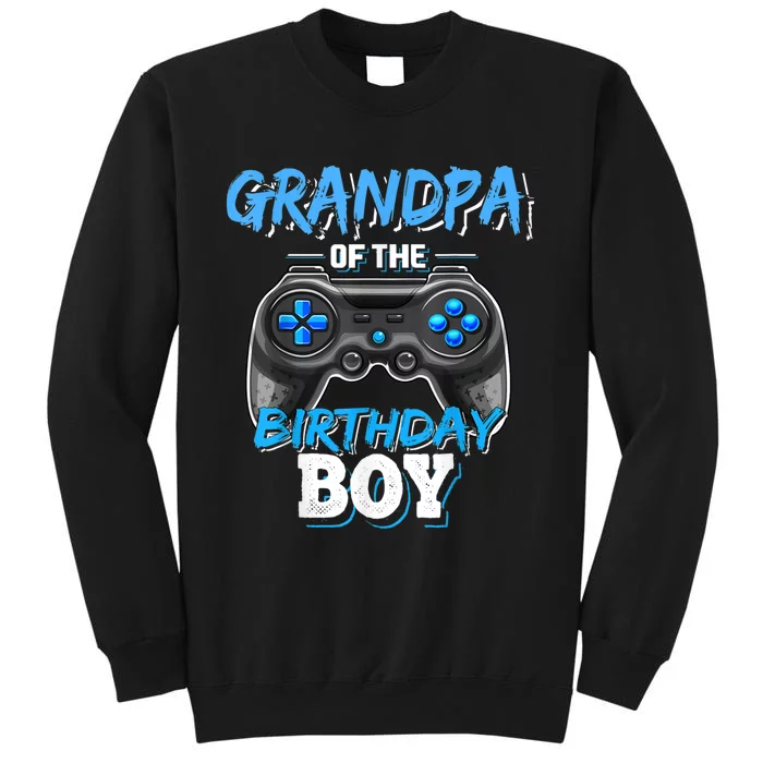 Grandpa Of The Birthday Boy Matching Video Game Birthday Tall Sweatshirt