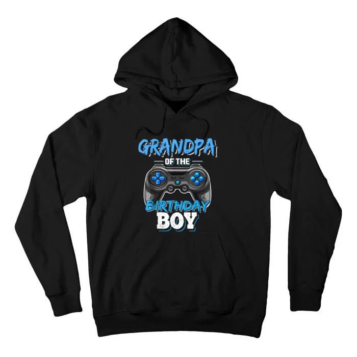 Grandpa Of The Birthday Boy Matching Video Game Birthday Tall Hoodie