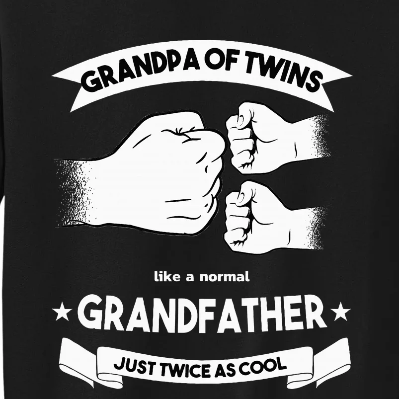 Grandpa Of Twins Baby Announcement Party Twin Grandfather Sweatshirt