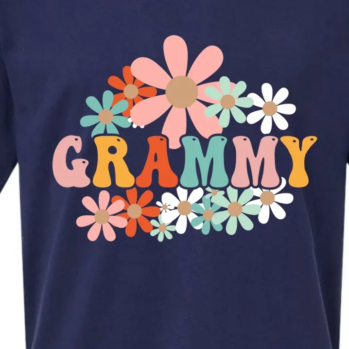 Grammy One Thankful Grammy Thanksgiving Christmas Funny Gift Sueded Cloud Jersey T-Shirt