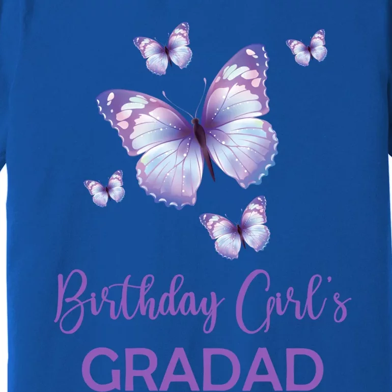 Gradad Of The Birthday Butterfly Family 1st Birthday Gift Premium T-Shirt