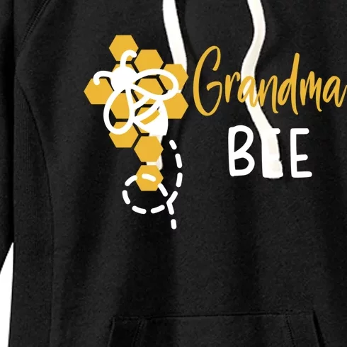 Grandma Of The Bee 1st Birthday Outfit First Bee Day Family Meaningful Gift Women's Fleece Hoodie