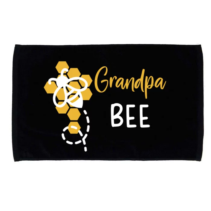 Grandpa Of The Bee 1st Birthday Outfit First Bee Day Family Gift Microfiber Hand Towel