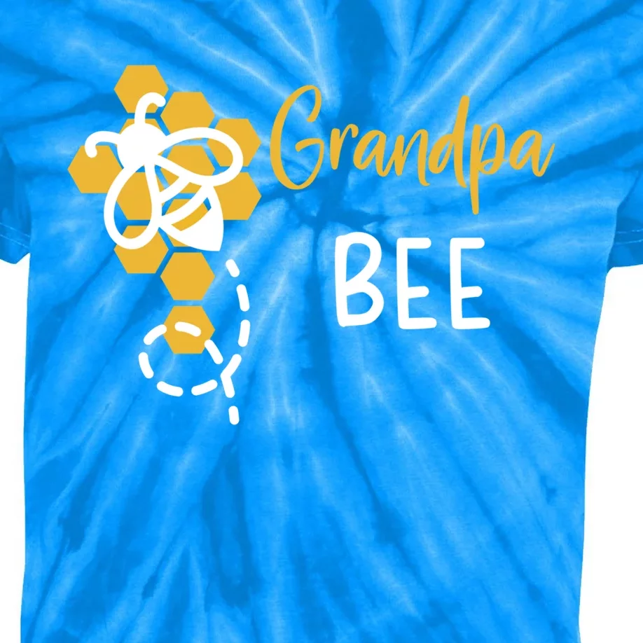 Grandpa Of The Bee 1st Birthday Outfit First Bee Day Family Gift Kids Tie-Dye T-Shirt