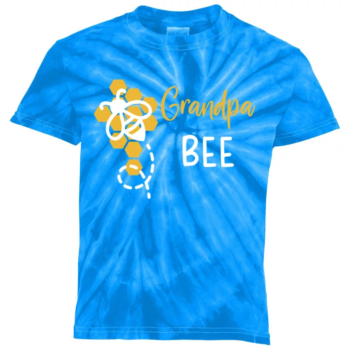 Grandpa Of The Bee 1st Birthday Outfit First Bee Day Family Gift Kids Tie-Dye T-Shirt