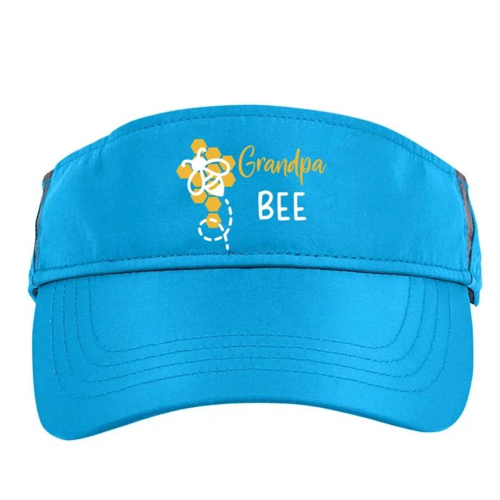 Grandpa Of The Bee 1st Birthday Outfit First Bee Day Family Gift Adult Drive Performance Visor