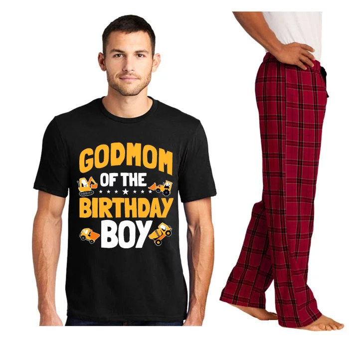 Godmom Of The Birthday Boy Construction Worker Bday Party Pajama Set