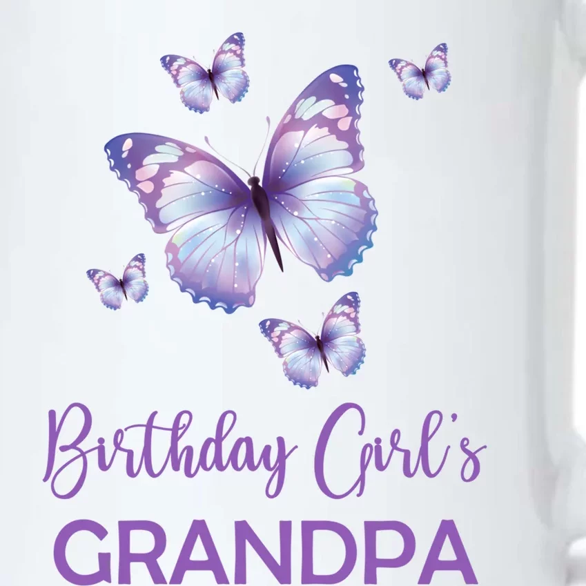 Grandpa Of The Birthday Butterfly Family 1st Birthday Gift Black Color Changing Mug