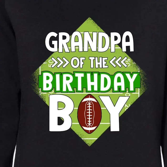 Grandpa Of The Birthday American Football Birthday Cute Gift Womens California Wash Sweatshirt