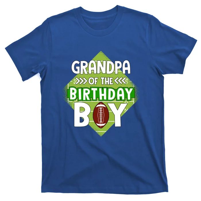 Grandpa Of The Birthday American Football Birthday Cute Gift T-Shirt