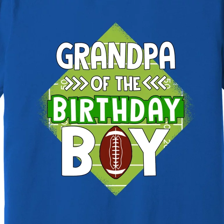 Grandpa Of The Birthday American Football Birthday Cute Gift Premium T-Shirt