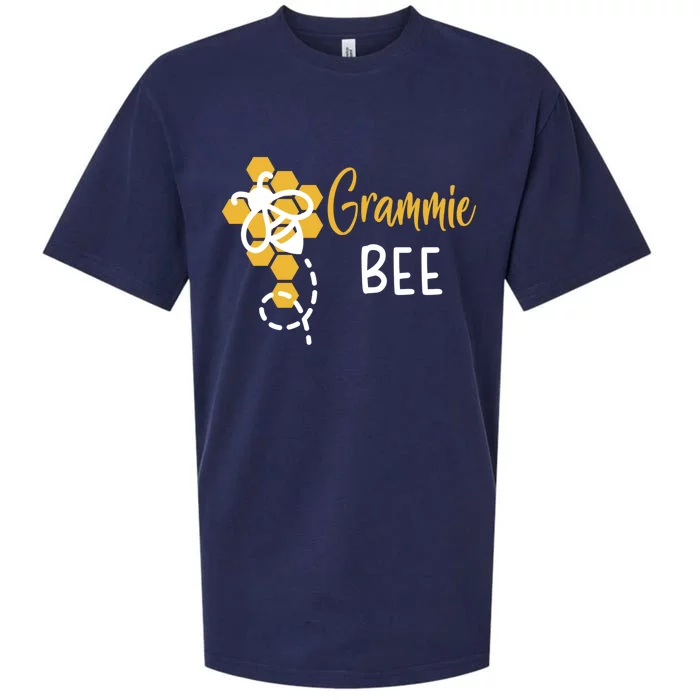 Grammie Of The Bee 1st Birthday Outfit First Bee Day Family Gift Sueded Cloud Jersey T-Shirt