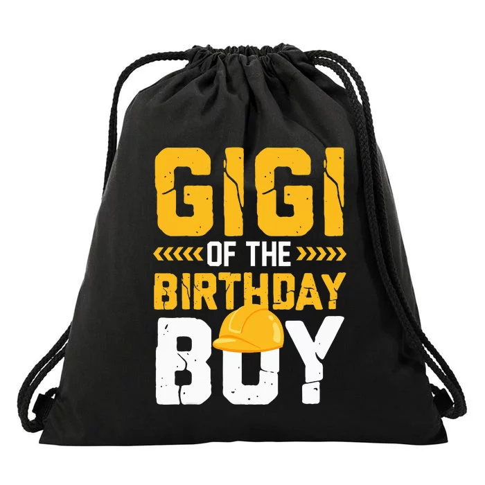 Gigi of the Birthday Construction Matching Family Drawstring Bag