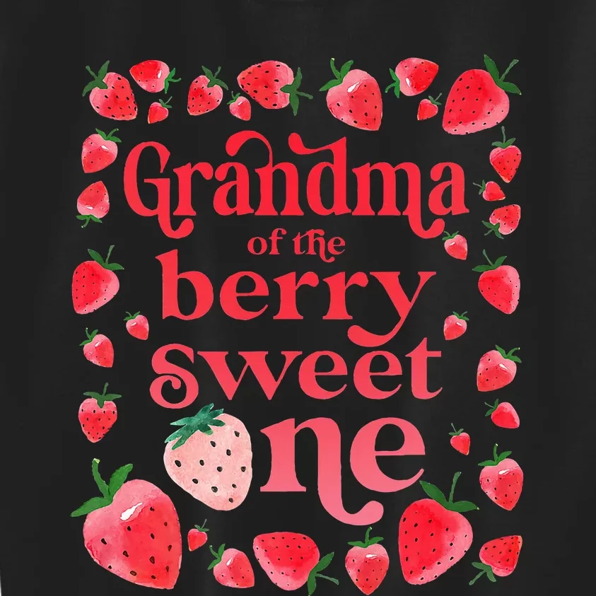 Grandma of the Berry Sweet One Strawberry First Birthday 1st Kids Sweatshirt