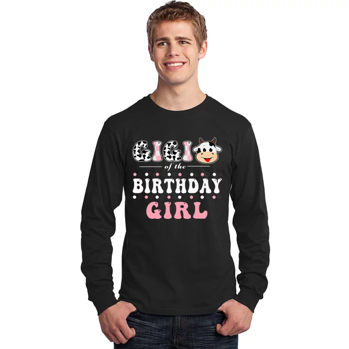 Gigi Of The Birthday Farming Cow Family Matching Long Sleeve Shirt