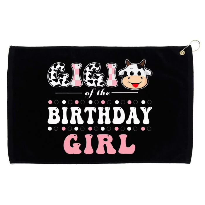 Gigi Of The Birthday Farming Cow Family Matching Grommeted Golf Towel