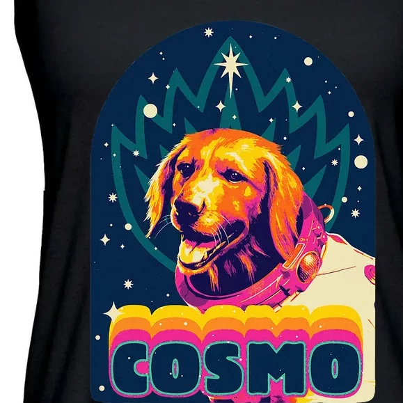 G.U.A.R.D.I.A.N.S Of The Galaxy Volume 3 Cosmo Album Retro Ladies Essential Flowy Tank