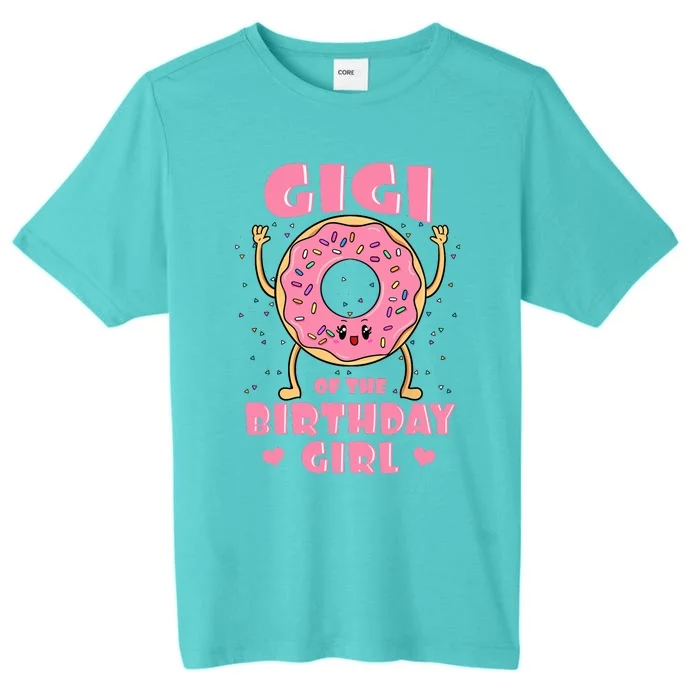 Gigi Of The Birthday Girl Donut Bday Party Grandmother Nana ChromaSoft Performance T-Shirt