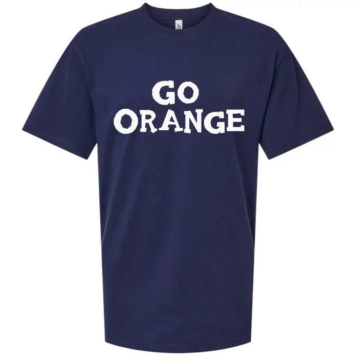 Go ORANGE Team Spirit Gear Color War Oranges Wins the Game Sueded Cloud Jersey T-Shirt