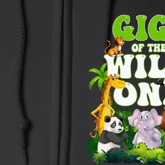 Gigi Of The Wild One Zoo Keeper Jungle Safari Birthday Gift Full Zip Hoodie