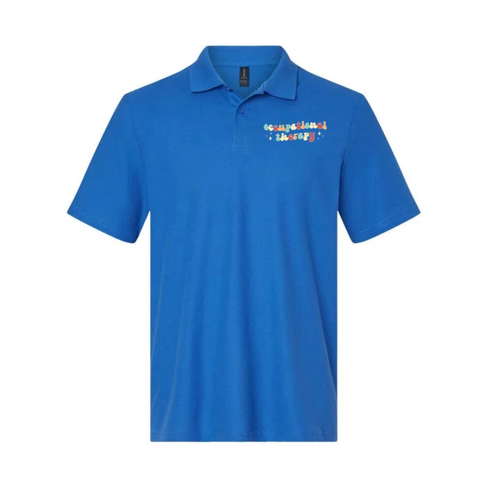 Groovy Occupational Therapy Month Occupational Therapist Great Gift Softstyle Adult Sport Polo