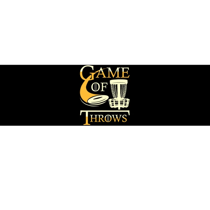 Game of Throws - Disc Golf Player Flying Disc Golfer Bumper Sticker