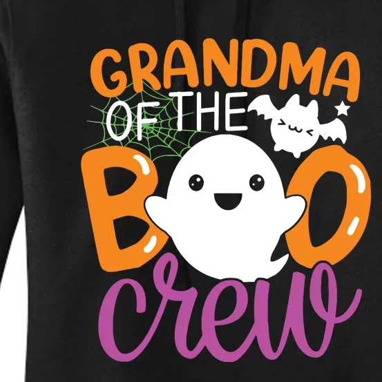 Grandma Of The Boo Crew Halloween Family Matching Women's Pullover Hoodie