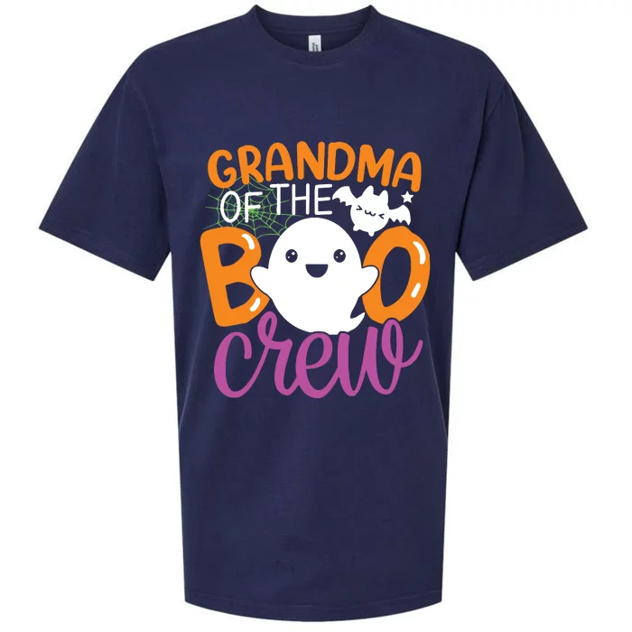 Grandma Of The Boo Crew Halloween Family Matching Sueded Cloud Jersey T-Shirt