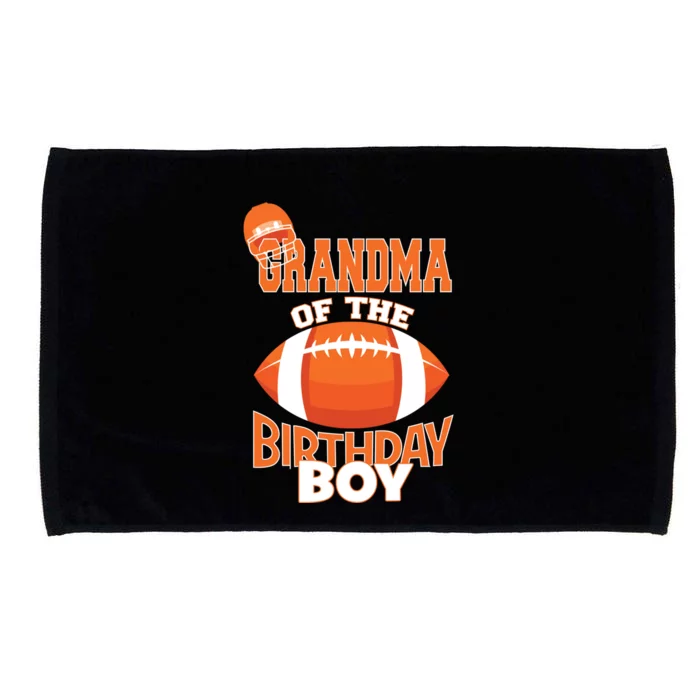 Grandma Of The Birthday American Football Party Gift Microfiber Hand Towel