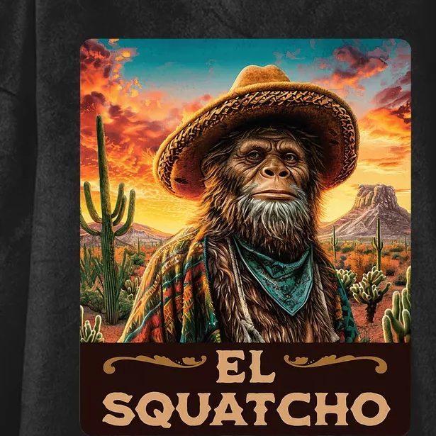 Guardian Of The Desert Bigfoot Sasquatch & El Squatcho Hooded Wearable Blanket