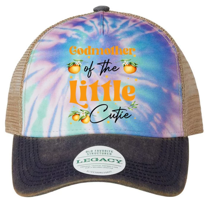 Godmother Of The Little Cutie Clementine Birthday Party Legacy Tie Dye Trucker Hat